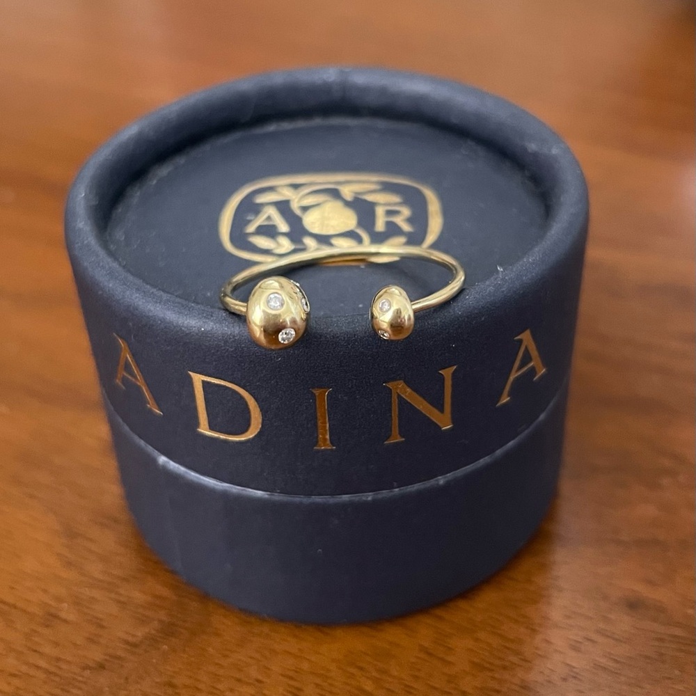 Adina Reyter 14k Gold Diamond Mushroom Ring- offer welcome